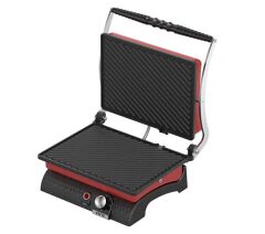 Feris FT3011 12 Dilim Kırmızı 1800 W Döküm Sanayi Tipi Tost Makinesi