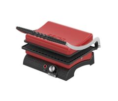 Feris FT3011 12 Dilim Kırmızı 1800 W Döküm Sanayi Tipi Tost Makinesi