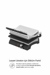 Feris FT3011 12 Dilim Gri 1800 W Döküm Sanayi Tipi Tost Makinesi