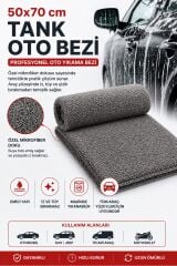 Muggio 50x70 Oto Yıkama & Kurulama Bezi – Mikrofiber, Süper Emici, Leke Tüy Bırakmaz, Tank Oto Bezi