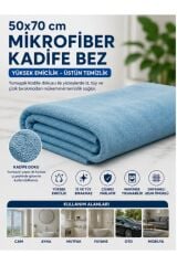 Muggio 50x70 Mikrofiber Kadife Bez Oto Kurulama Temizlik Bezi İz Tüy Hav Bırakmaz