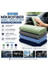 Muggio 40x60 Mikrofiber Genel Temizlik Bezi Oto İç Dış Temizlik Bezi İz Tüy Hav Bırakmaz 1 Adet
