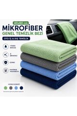 Muggio 40x60 Mikrofiber Genel Temizlik Bezi Oto İç Dış Temizlik Bezi İz Tüy Hav Bırakmaz 1 Adet