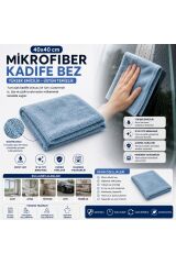 Muggio 40x40 Mikrofiber Kadife Bez Oto Kurulama Temizlik Bezi İz Tüy Hav Bırakmaz 1 Adet