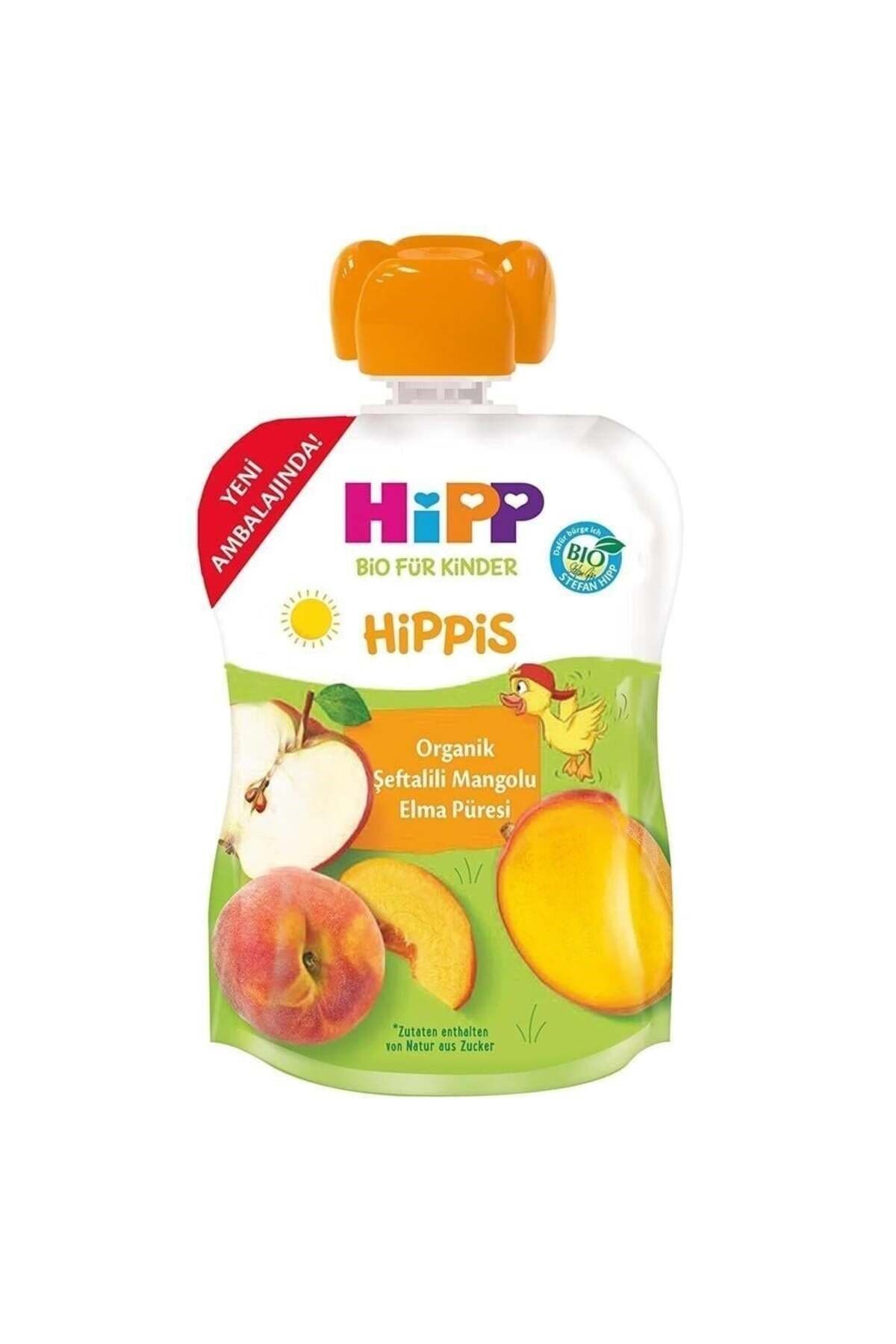 HiPP Organik Şeftalili Mangolu Elma Püresi 100gr