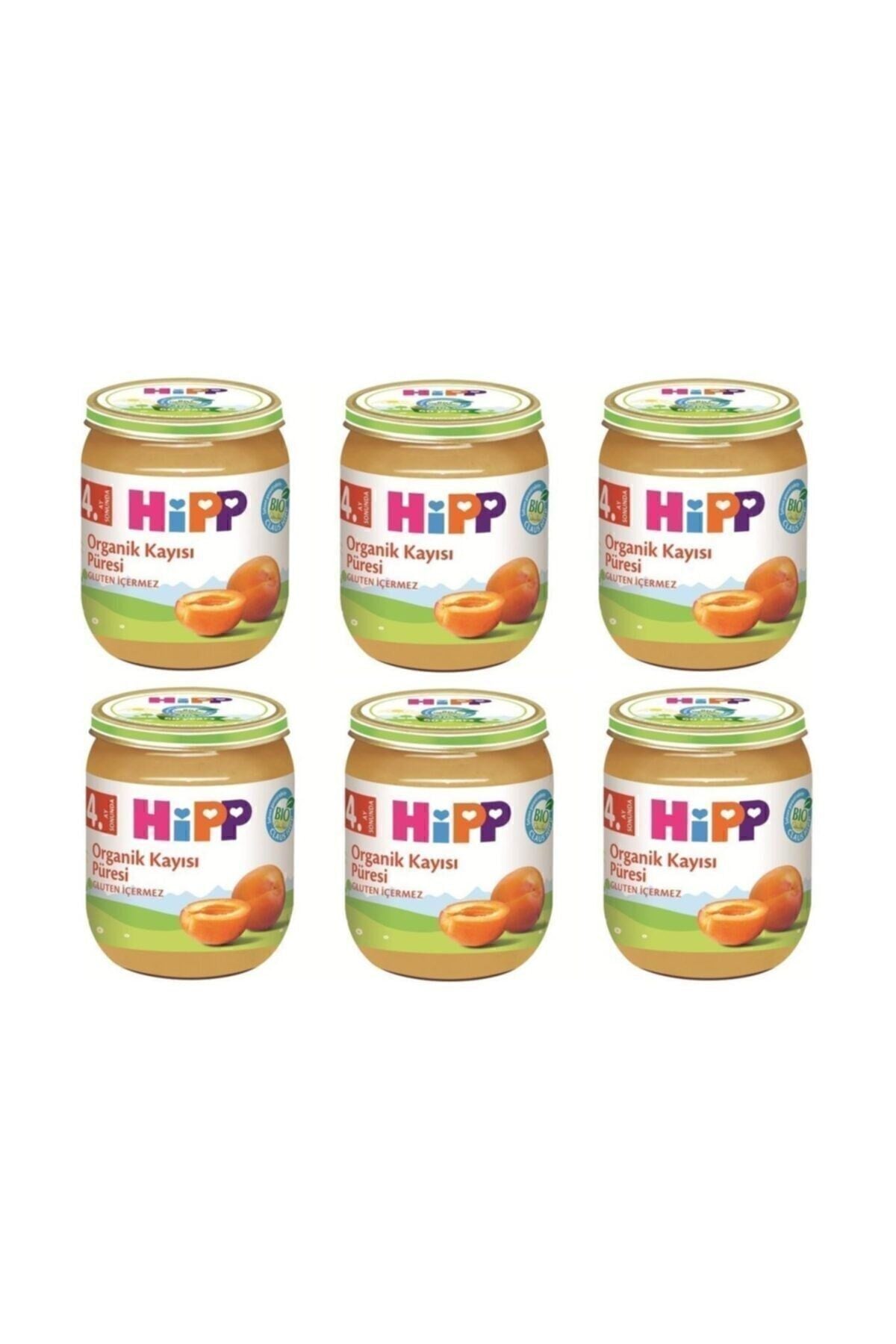 HiPP Organik Kavanoz Kayısı Püresi 125 gr - 6'lı Paket