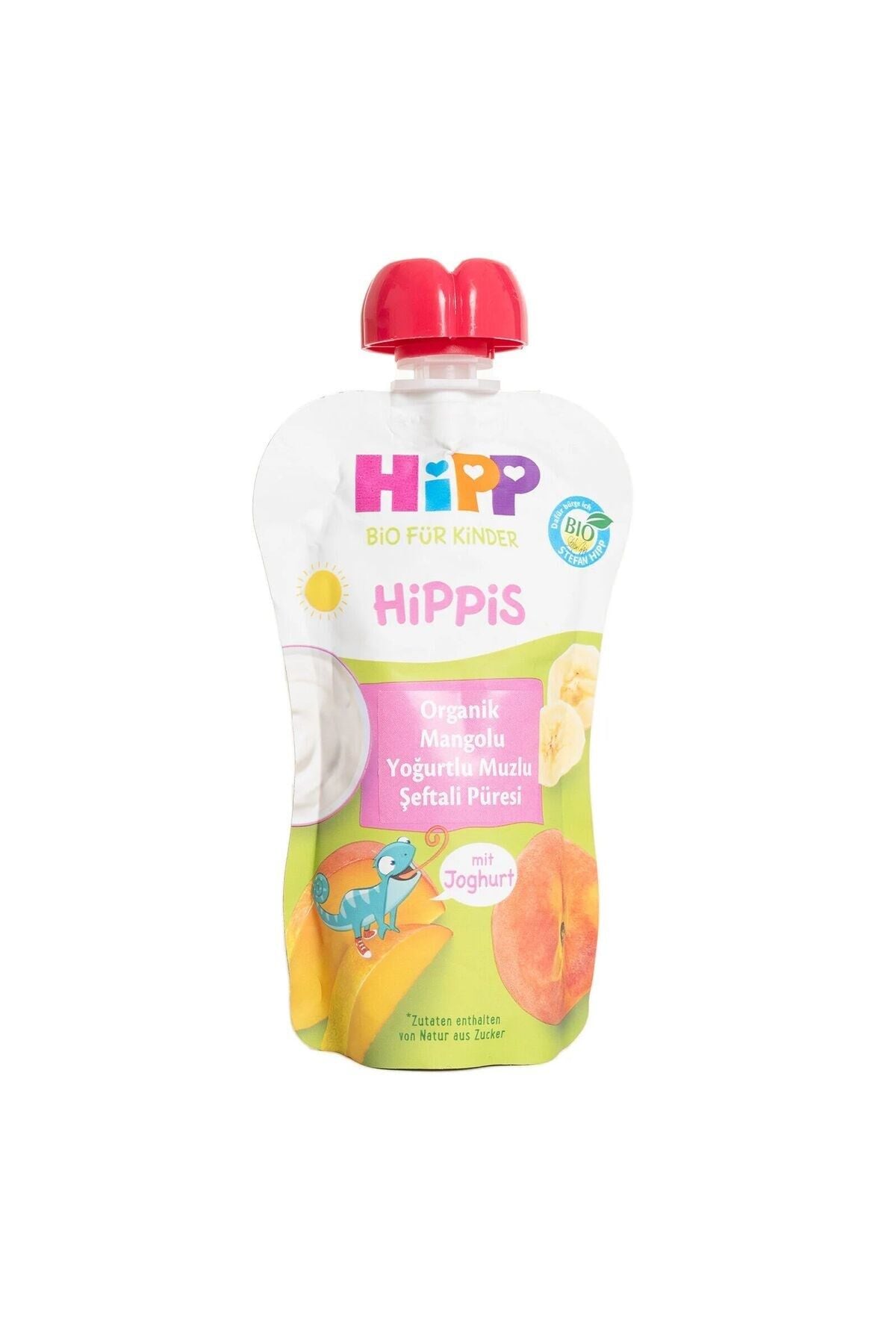 HiPP Organik Mangolu Yoğurtlu Muzlu Şeftali Püresi 100 Gr