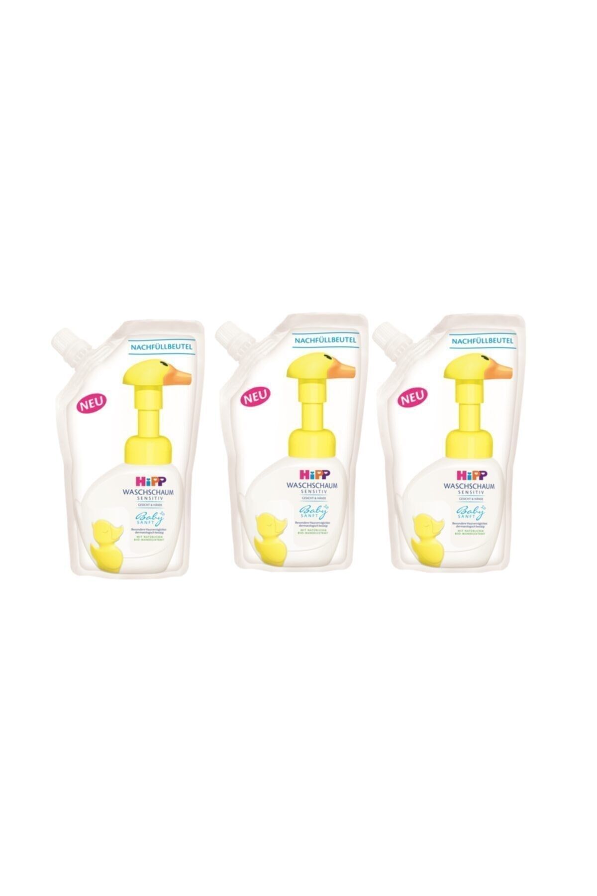 HiPP Babysanft El Yıkama Köpüğü Yedek Poşet 250 Ml x 3 Adet