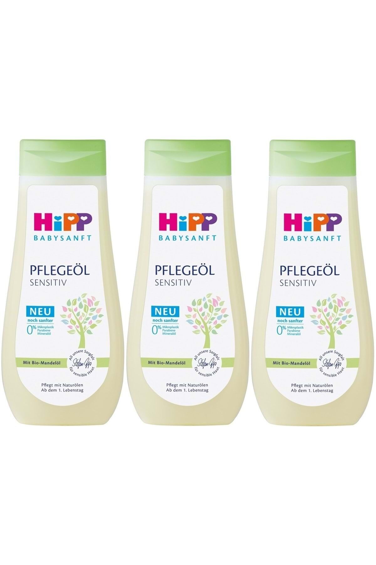 HiPP Babysanft Bebek Bakım Yağı/Pelegeöl Sensıtıv 200ML (3 Lü Set)