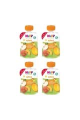 HiPP Organik Şeftali Mangolu Elma Püresi 100gr X 4 Adet