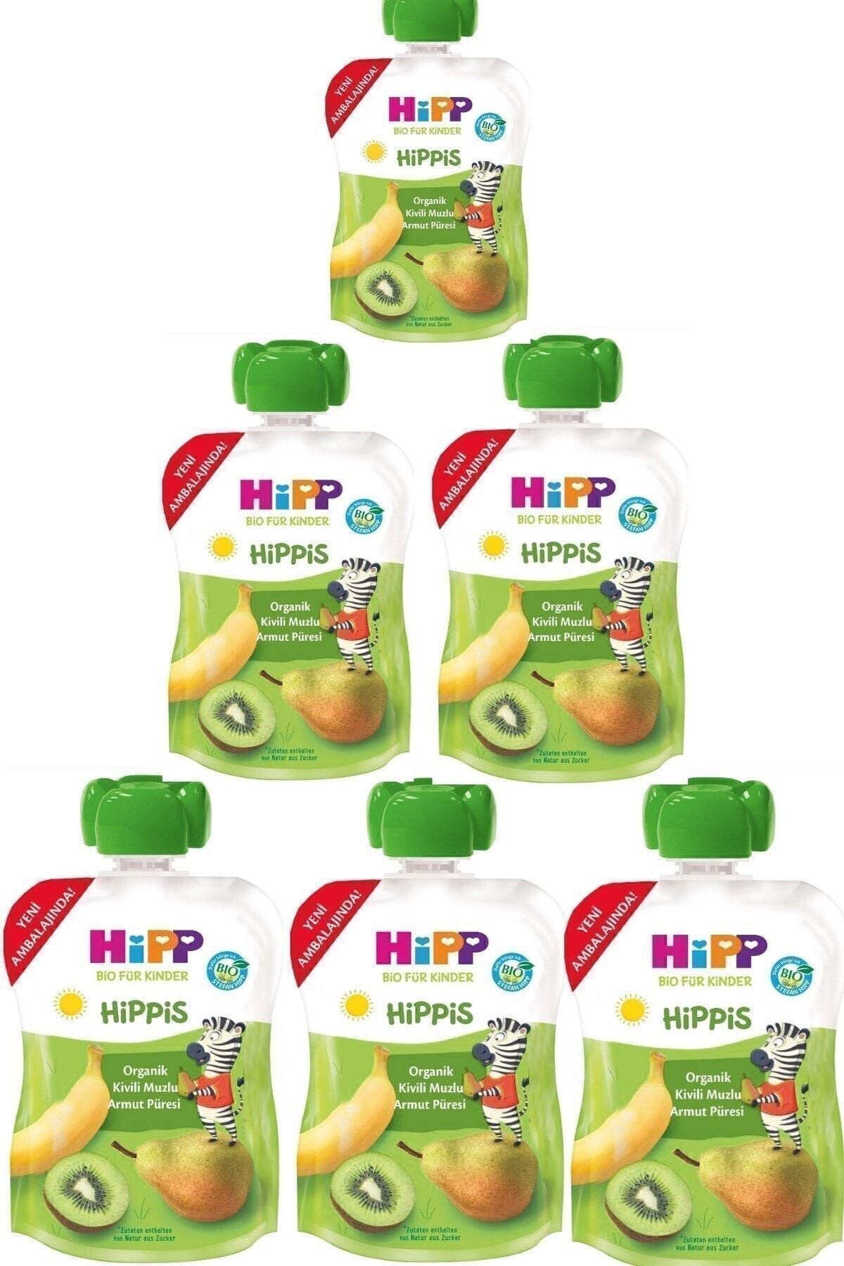 HiPP Organik Kivili Muzlu Armut Püresi 100gr X 6adet