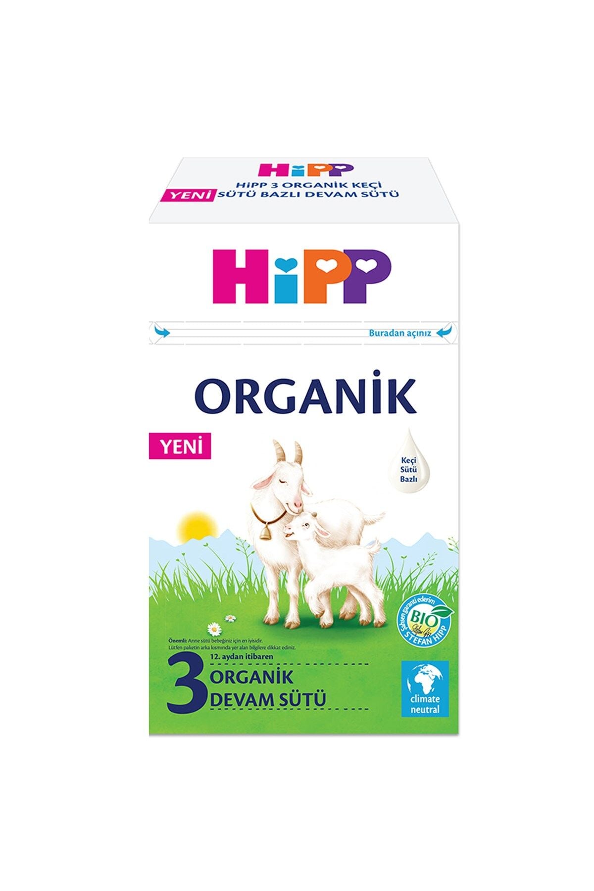 HiPP 3 Organik Keçi Sütü Bazlı Devam Sütü 400 gr