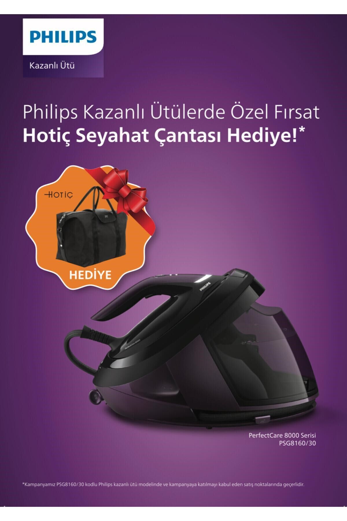 Philips PerfectCare 8000 PSG8160/30 2700 W Kazanlı Ütü - Hotiç Seyahat Çantası Hediyeli