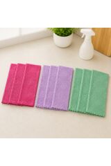 Muggio 30x30 Mikrofiber Desenli Kadife Temizlik Bezi 9'lu Set – Yumuşak, İz Bırakmaz