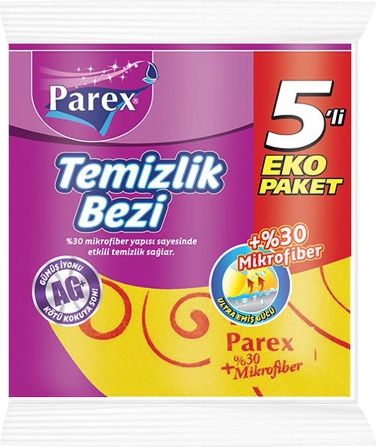 Parex Temizlik Bezi 5 Adet Sarı