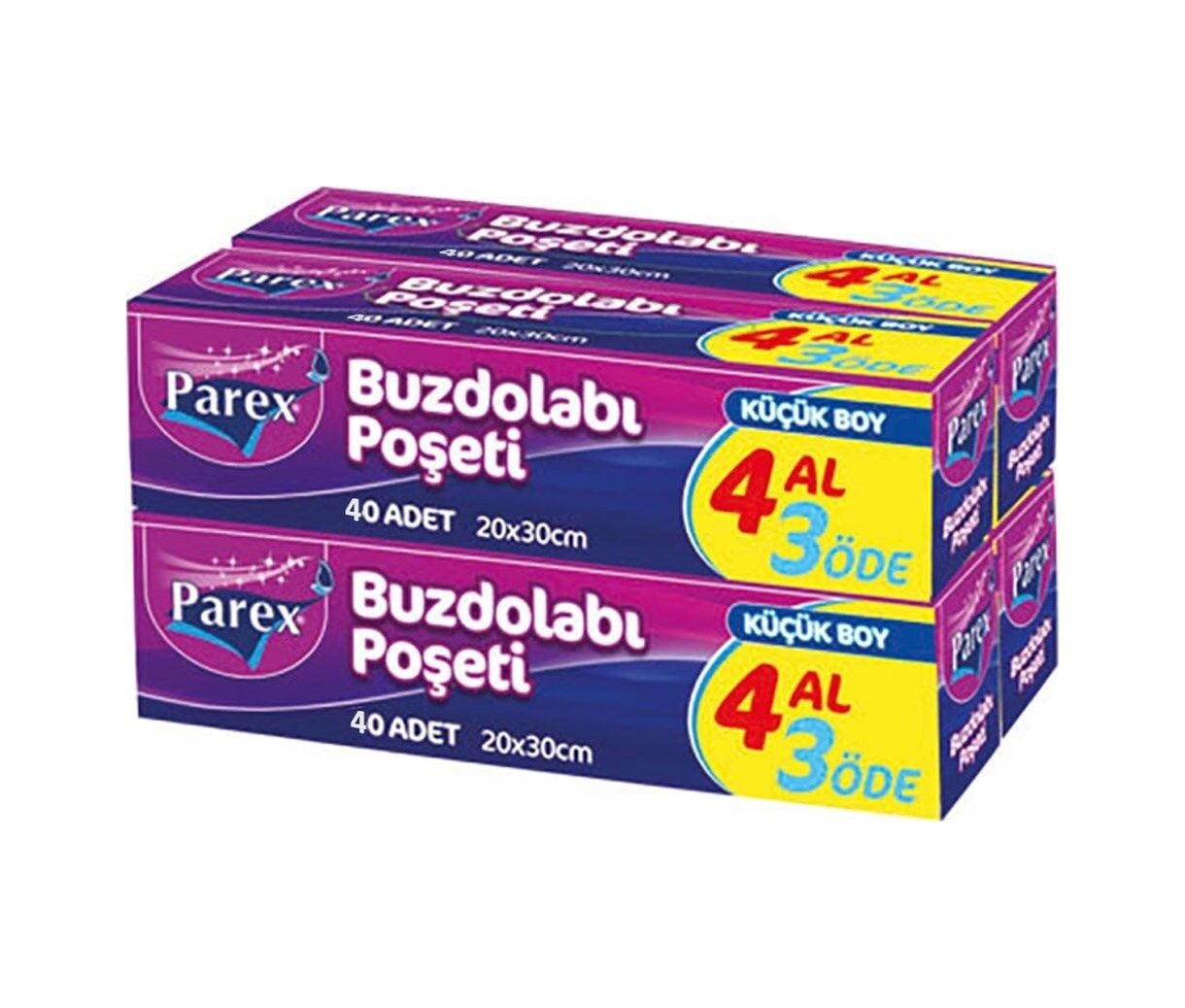 Parex 4 Al 3 Öde Küçük Boy Yeni Tip Buzdolabı Poşeti 20 x 30 CM