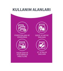 Parex Buzdolabı Poşeti Büyük Boy 4 Al 3 Öde 4 20 30 X 45 Cm