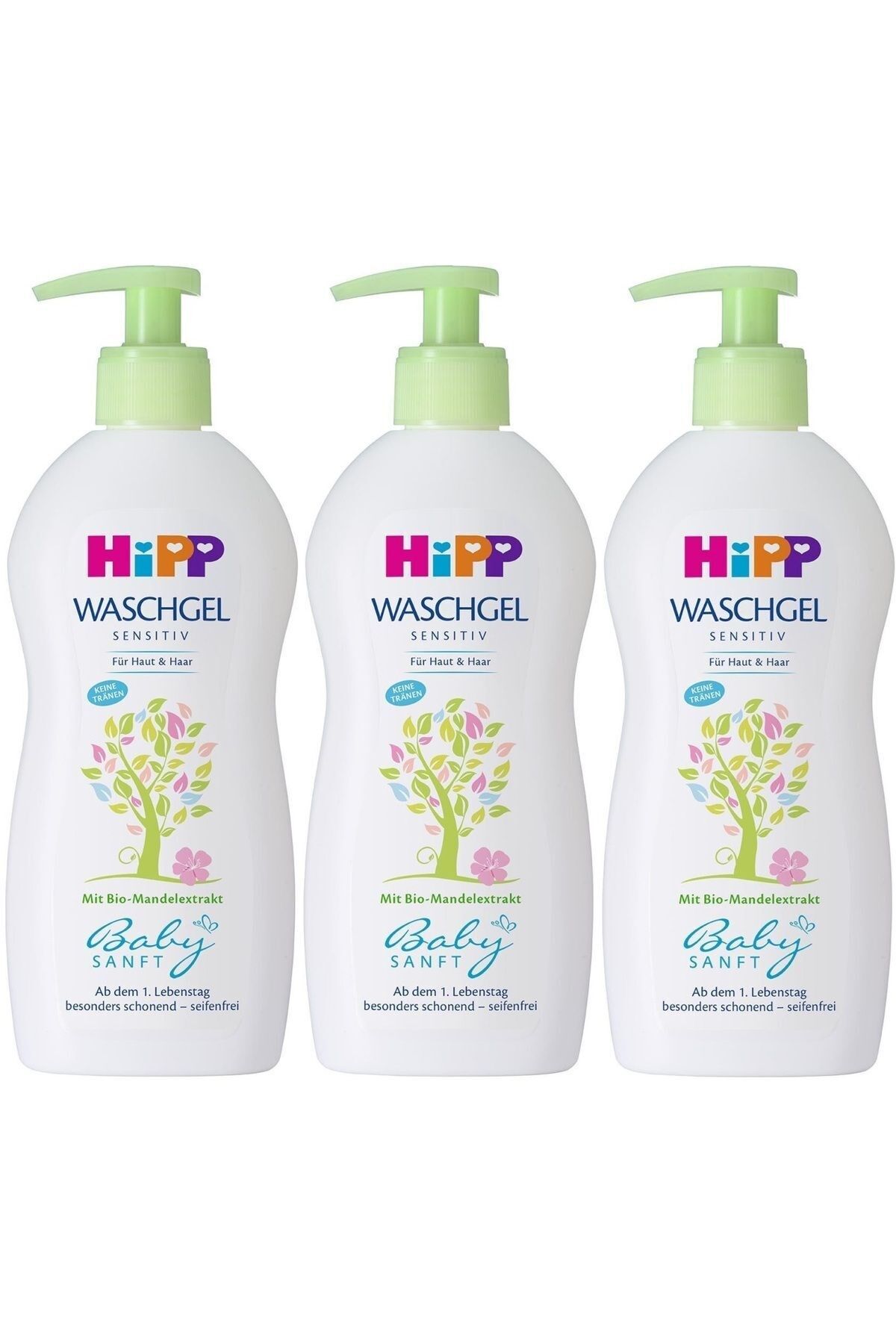 HiPP Babysanft Bebek Saç ve Vücut Banyo Jeli 400ML (3 Lü Set)