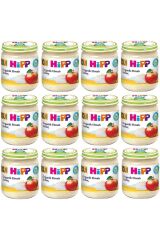 HiPP Kavanoz Maması Organik Elmalı Sütlaç 200 gr 12 Adet