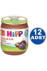HiPP Kavanoz Maması Organik Erik Püresi 125 gr 12 Adet