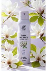 Rebul Magnolia Kadın Sprey Deodorant 150 ml - 48 Saat Etkili, Alkolsüz, Iz Bırakmaz
