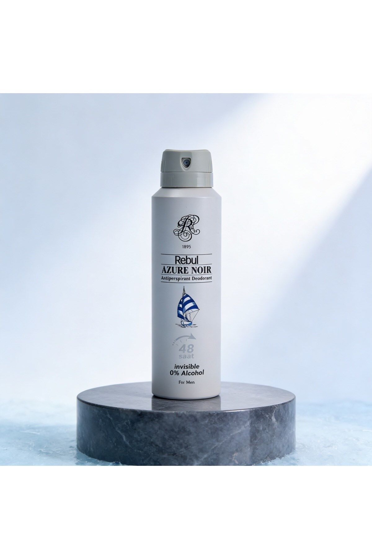 Rebul Azure Noir Erkek Deodorant 150 ml - Alkolsüz - 48 Saat Etkili