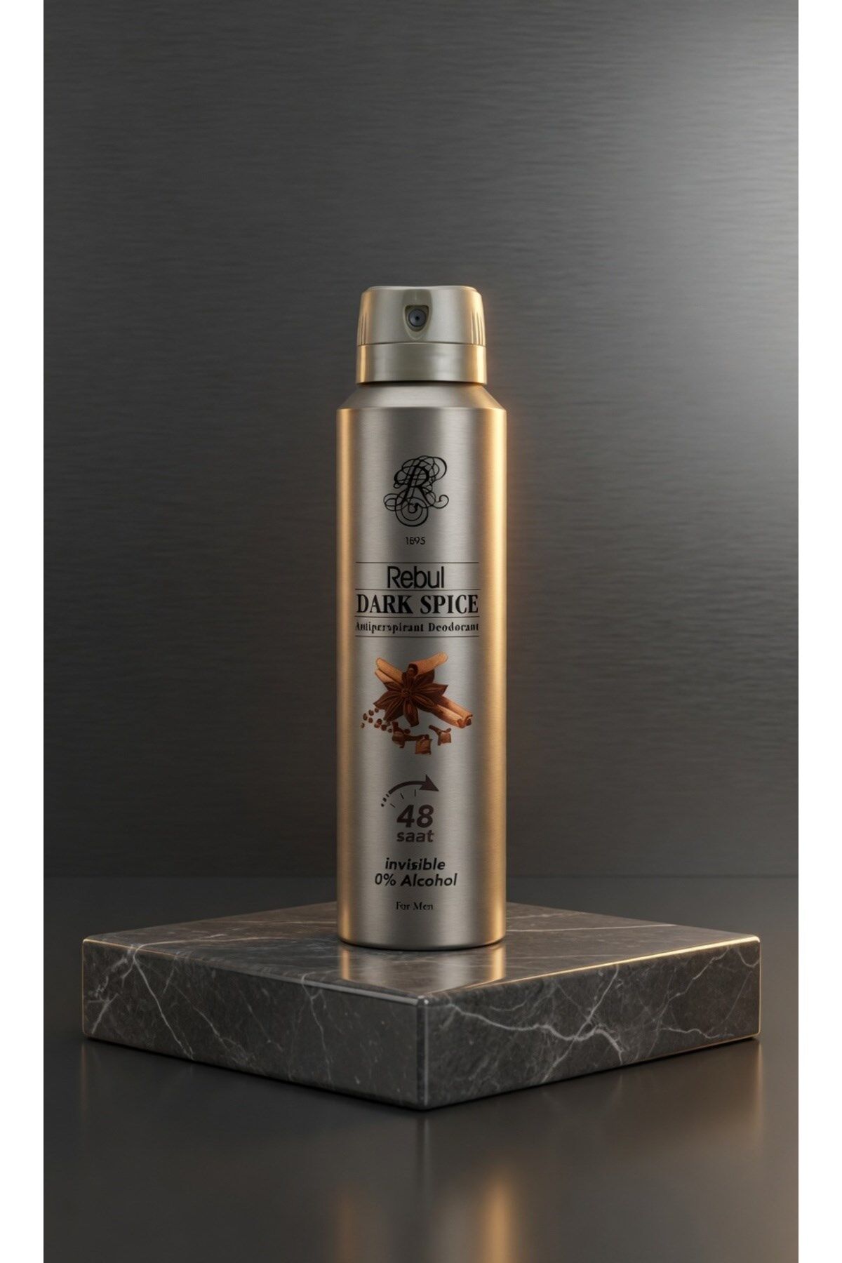 Rebul Dark Spice Erkek Deodorant 150 ml - Alkolsüz Ter Önleyici Sprey