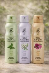 Rebul Kadın Deodorant Grean Tea + Magnolia + Boquet 3'lü Set