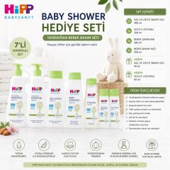 HiPP Babysanft Baby Shower Yenidoğan Bebek Bakım Hediye Seti 7'li Organik Badem Özlü