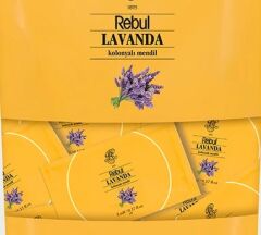 Rebul Lavanda 2x250 ml Cam Şişeli Kolonya + 50 Adet Lavanda Kolonyalı Mendil Avantajlı Set
