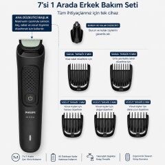 Philips 7in1 3000 MG3920/15 Serisi Bakım Set Saç Sakal Tıraş Makinesi + 100 ml Erkek Parfüm Hediyeli