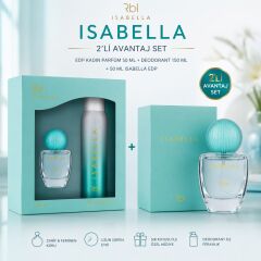 Rebul Isabella Kadın Parfümü 2x50 ml EDP + 150 ml Deodorant Seti