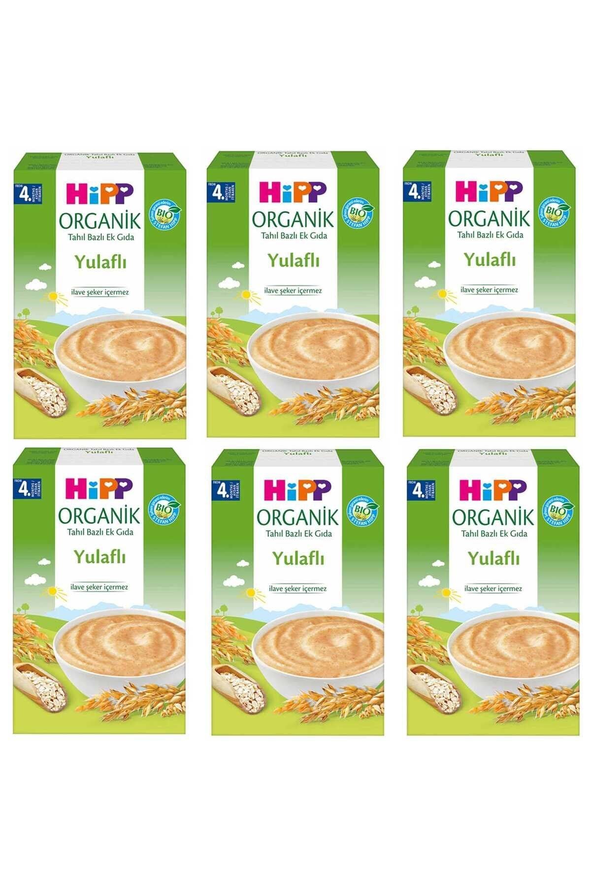 HiPP Organik Yulaflı Tahil Bazlı 4+ Ay Kaşık Maması 200 gr 6 ADET