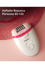 Philips BRE255/05 Kablolu Epilatör,Bacak İçin Kullanım,Işık Özellikli,3 Ek Parçalı,2 Hız Ayarı
