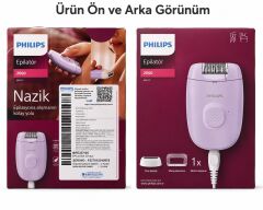 Philips Epilatör Series 2000 BRE237/05 Kablolu Epilatör + Voilet 100 ml Kadın Parfüm Hediyeli