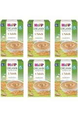 HiPP Organik 5 Tahıllı 6+ Ay Kaşık Maması 200 gr 6 ADET