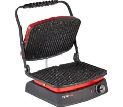 Feris Feristosttat Döküm Tost Makinesi Teflon Kaplamalı Kırmızı